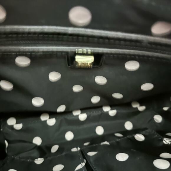 Anne Klein BUNDLE Black and Pink Artistic Bag WITH matching black wallet EUC - Picture 9 of 14